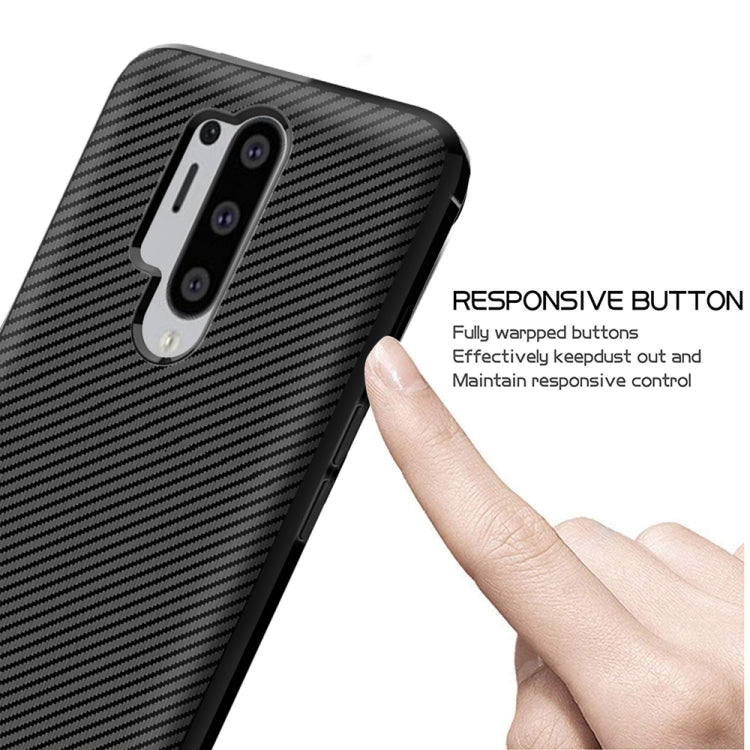 For OnePlus 8 Pro ENKAY ENK-PC012 Carbon Fiber Texture Solid Color TPU Slim Case Soft Cover