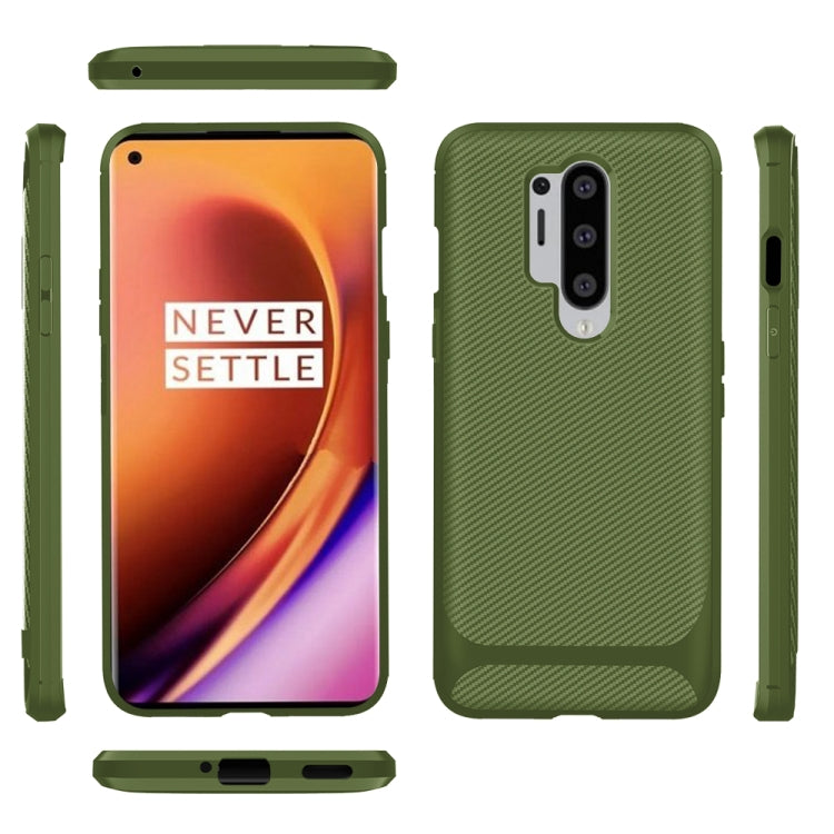 For OnePlus 8 Pro ENKAY ENK-PC012 Carbon Fiber Texture Solid Color TPU Slim Case Soft Cover