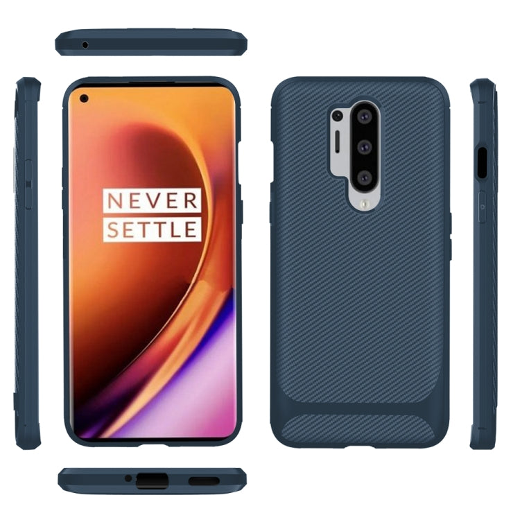 For OnePlus 8 Pro ENKAY ENK-PC012 Carbon Fiber Texture Solid Color TPU Slim Case Soft Cover