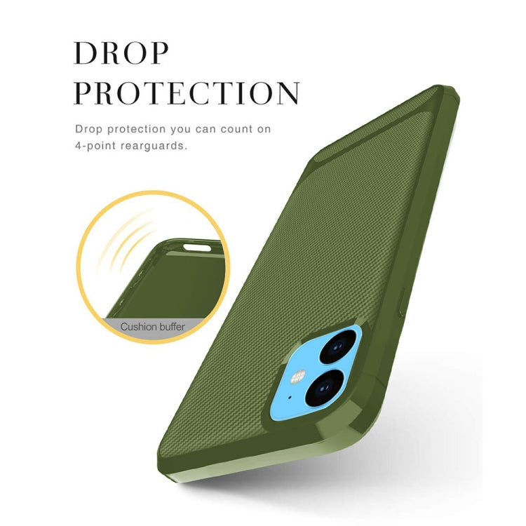 For iPhone 11 ENKAY ENK-PC017 Carbon Fiber Texture Solid Color TPU Slim Case Soft Cover