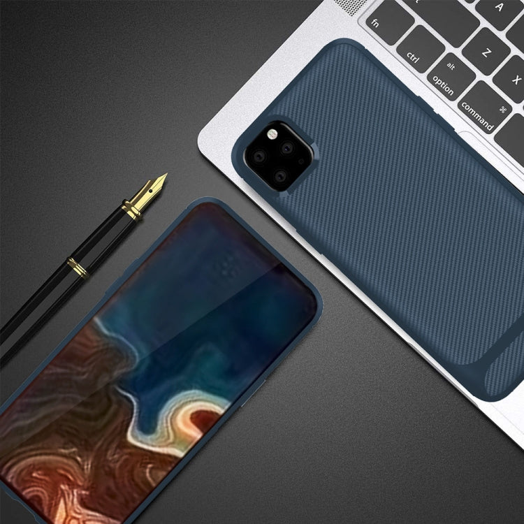 For iPhone 11 Pro Max ENKAY ENK-PC019 Carbon Fiber Texture Solid Color TPU Slim Case Soft Cover