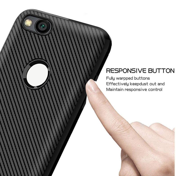 For iPhone 8 / iPhone 7 ENKAY ENK-PC026 Carbon Fiber Texture Solid Color TPU Slim Case Soft Cover