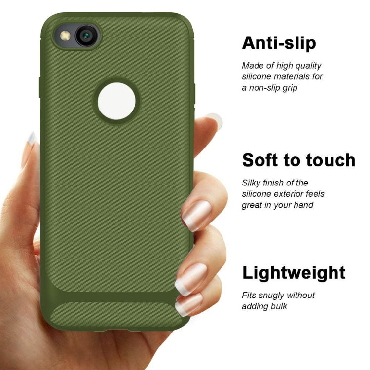 For iPhone 8 / iPhone 7 ENKAY ENK-PC026 Carbon Fiber Texture Solid Color TPU Slim Case Soft Cover