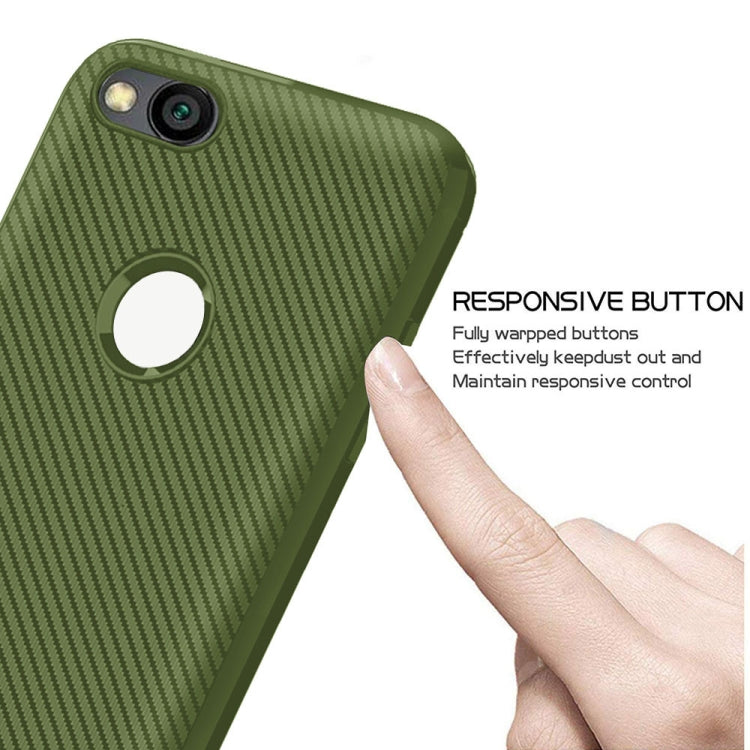 For iPhone 8 / iPhone 7 ENKAY ENK-PC026 Carbon Fiber Texture Solid Color TPU Slim Case Soft Cover