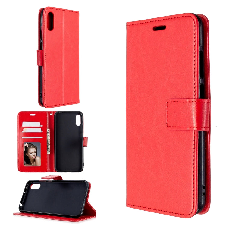 For Huawei Y6 Pro (2019)  Crazy Horse Texture Horizontal Flip Leather Case with Holder & Card Slots & Wallet & Photo Frame