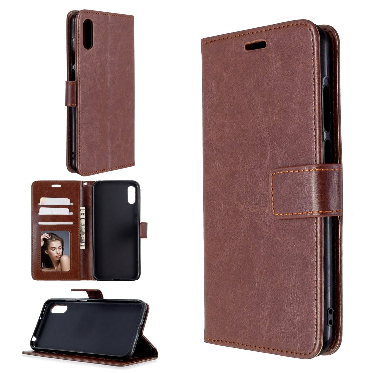 For Huawei Y6 Pro (2019)  Crazy Horse Texture Horizontal Flip Leather Case with Holder & Card Slots & Wallet & Photo Frame