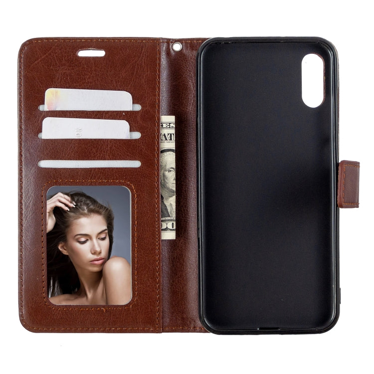 For Huawei Y6 Pro (2019)  Crazy Horse Texture Horizontal Flip Leather Case with Holder & Card Slots & Wallet & Photo Frame