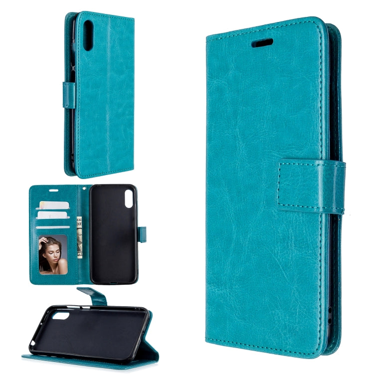 For Huawei Y6 Pro (2019)  Crazy Horse Texture Horizontal Flip Leather Case with Holder & Card Slots & Wallet & Photo Frame
