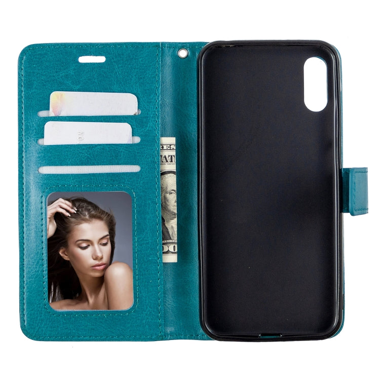 For Huawei Y6 Pro (2019)  Crazy Horse Texture Horizontal Flip Leather Case with Holder & Card Slots & Wallet & Photo Frame