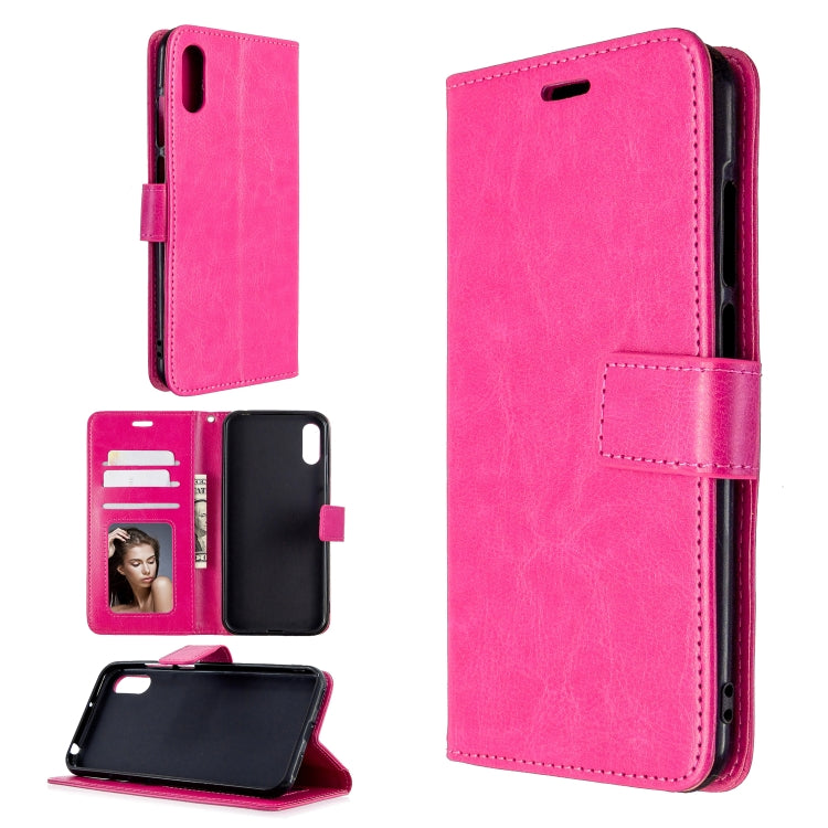 For Huawei Y6 Pro (2019)  Crazy Horse Texture Horizontal Flip Leather Case with Holder & Card Slots & Wallet & Photo Frame