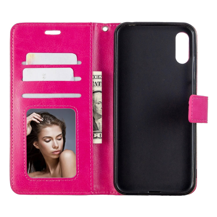 For Huawei Y6 Pro (2019)  Crazy Horse Texture Horizontal Flip Leather Case with Holder & Card Slots & Wallet & Photo Frame