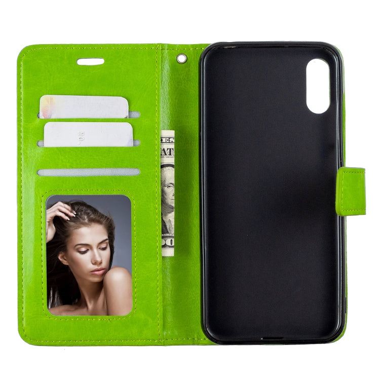 For Huawei Y6 Pro (2019)  Crazy Horse Texture Horizontal Flip Leather Case with Holder & Card Slots & Wallet & Photo Frame