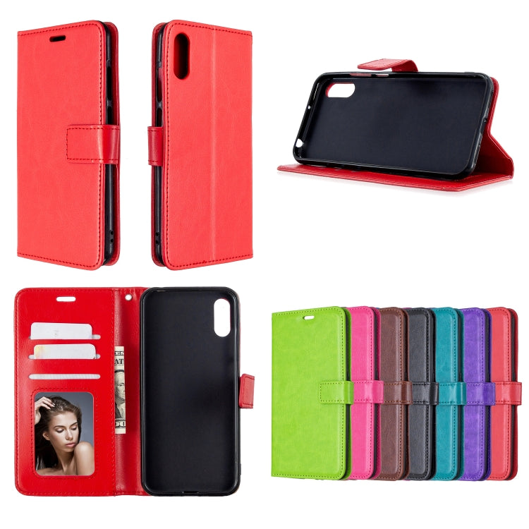 For Huawei Y6 Pro (2019)  Crazy Horse Texture Horizontal Flip Leather Case with Holder & Card Slots & Wallet & Photo Frame