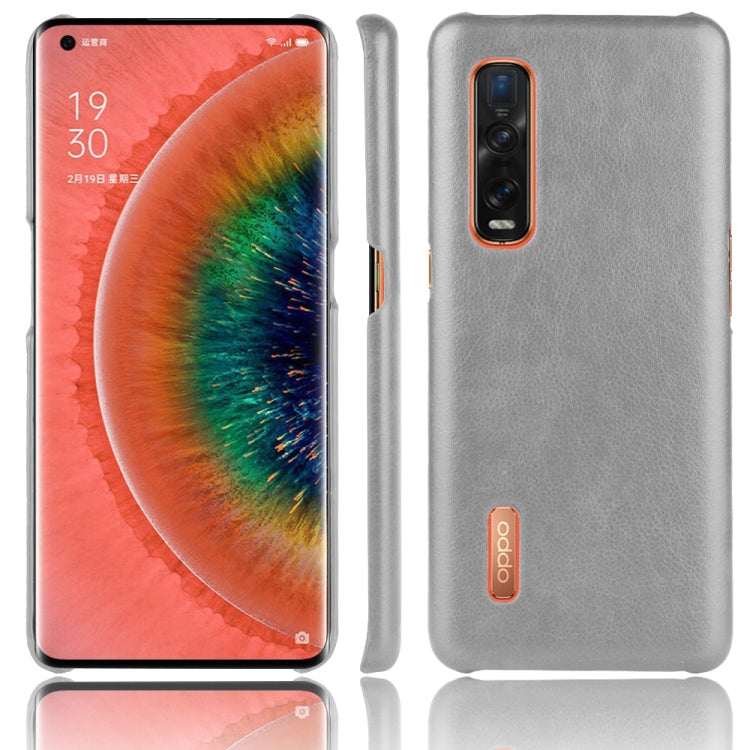For Oppo Find X2 Pro Shockproof Litchi Texture PC + PU Case