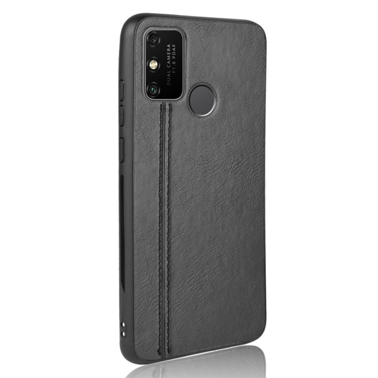 For Huawei Honor 9A Shockproof Sewing Cow Pattern Skin PC + PU + TPU Case