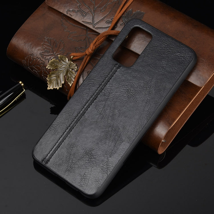 For Huawei Honor 30S Shockproof Sewing Cow Pattern Skin PC + PU + TPU Case