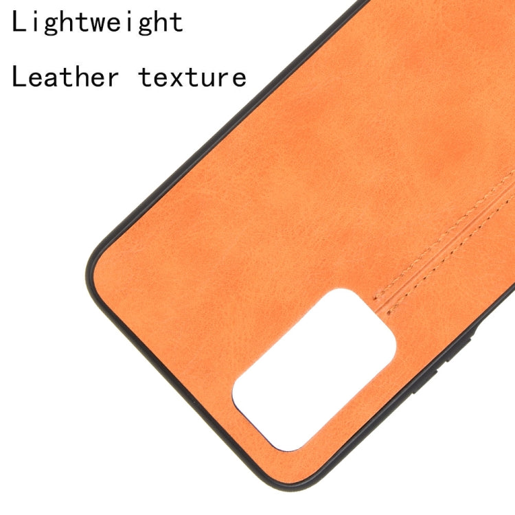 For Huawei Honor 30S Shockproof Sewing Cow Pattern Skin PC + PU + TPU Case