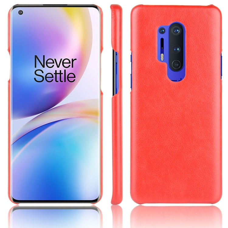 For OnePlus 8 Pro Shockproof Litchi Texture PC + PU Case