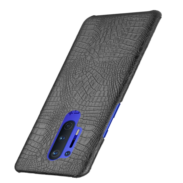 For OnePlus 8 Pro Shockproof Crocodile Texture PC + PU Case