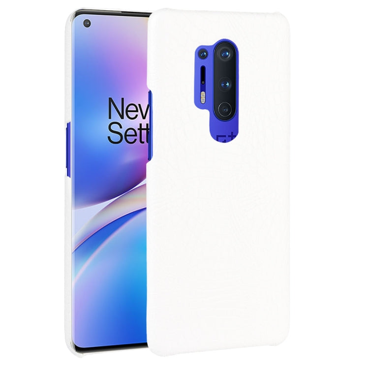 For OnePlus 8 Pro Shockproof Crocodile Texture PC + PU Case