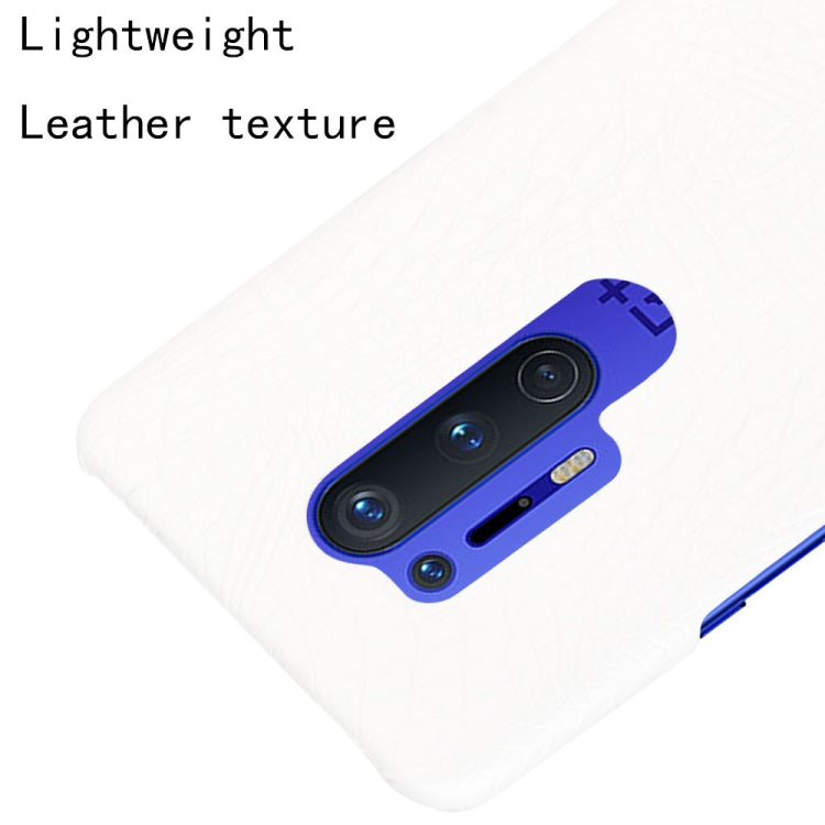 For OnePlus 8 Pro Shockproof Crocodile Texture PC + PU Case