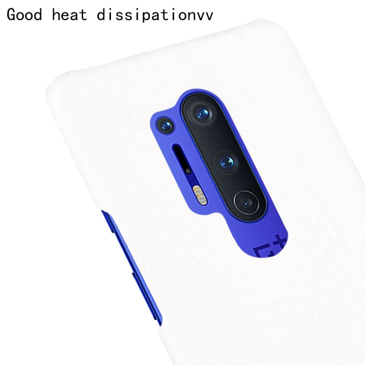 For OnePlus 8 Pro Shockproof Crocodile Texture PC + PU Case