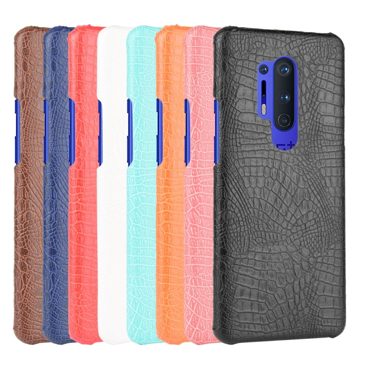 For OnePlus 8 Pro Shockproof Crocodile Texture PC + PU Case