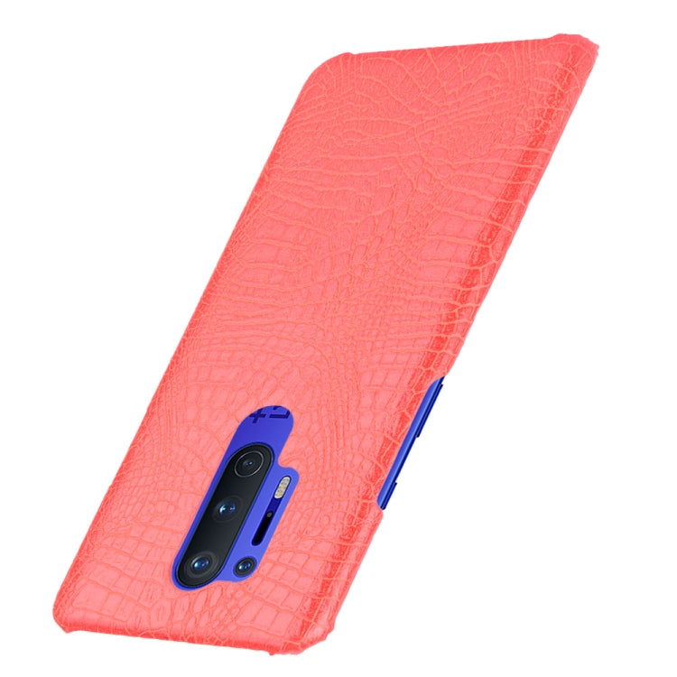 For OnePlus 8 Pro Shockproof Crocodile Texture PC + PU Case