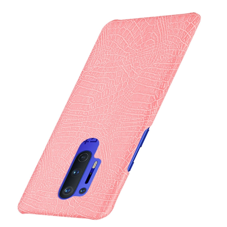 For OnePlus 8 Pro Shockproof Crocodile Texture PC + PU Case