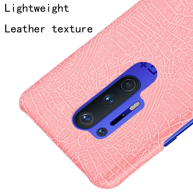 For OnePlus 8 Pro Shockproof Crocodile Texture PC + PU Case