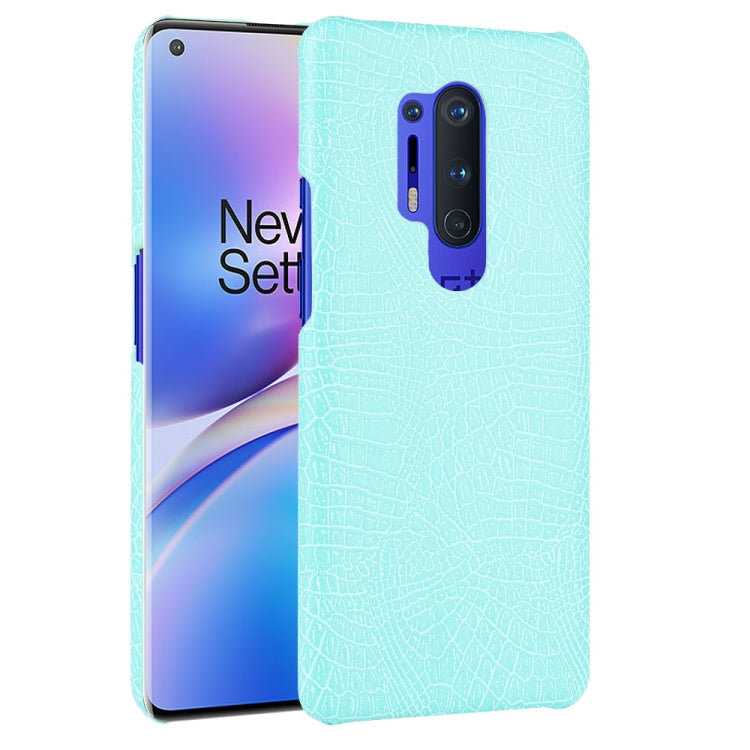 For OnePlus 8 Pro Shockproof Crocodile Texture PC + PU Case