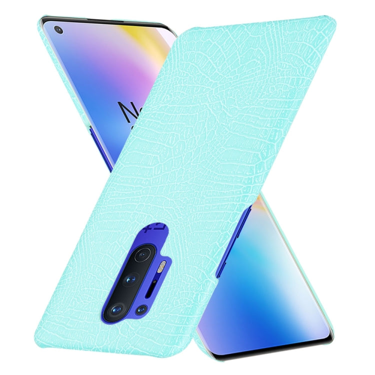 For OnePlus 8 Pro Shockproof Crocodile Texture PC + PU Case