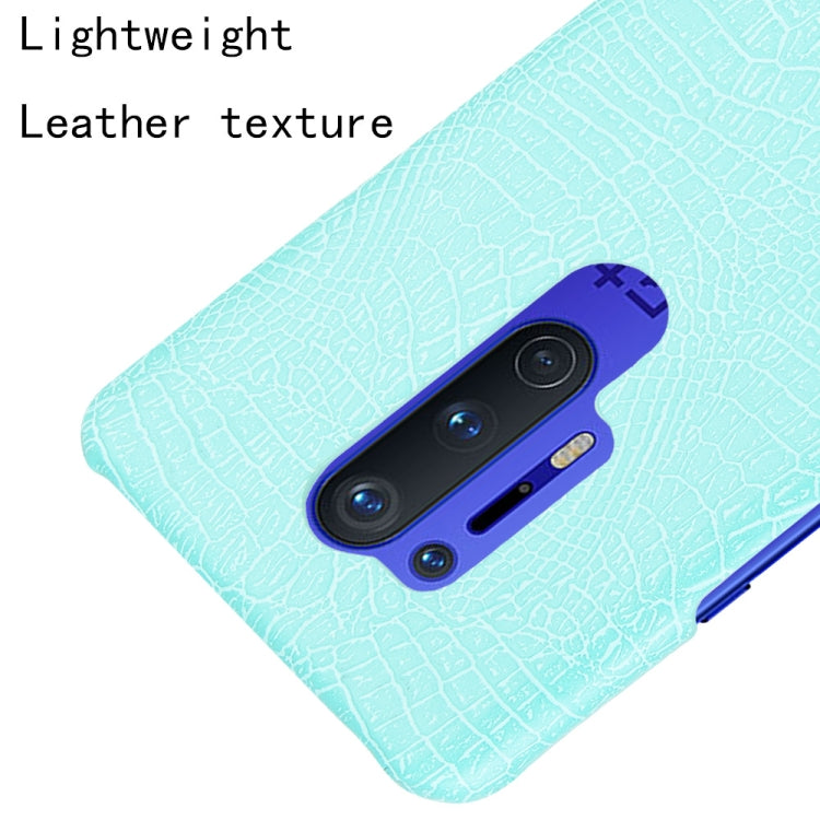 For OnePlus 8 Pro Shockproof Crocodile Texture PC + PU Case