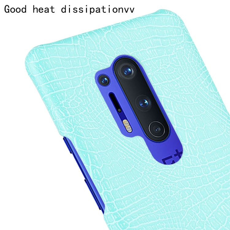 For OnePlus 8 Pro Shockproof Crocodile Texture PC + PU Case