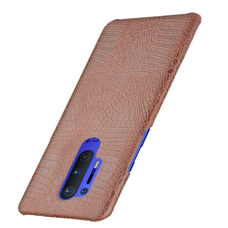 For OnePlus 8 Pro Shockproof Crocodile Texture PC + PU Case