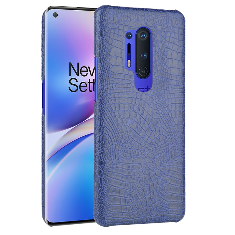 For OnePlus 8 Pro Shockproof Crocodile Texture PC + PU Case