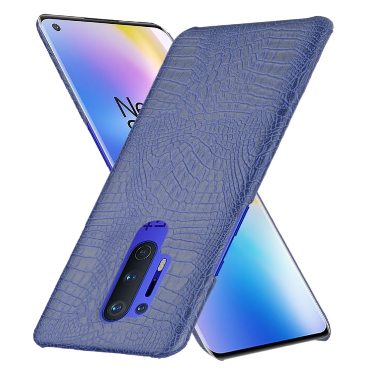For OnePlus 8 Pro Shockproof Crocodile Texture PC + PU Case