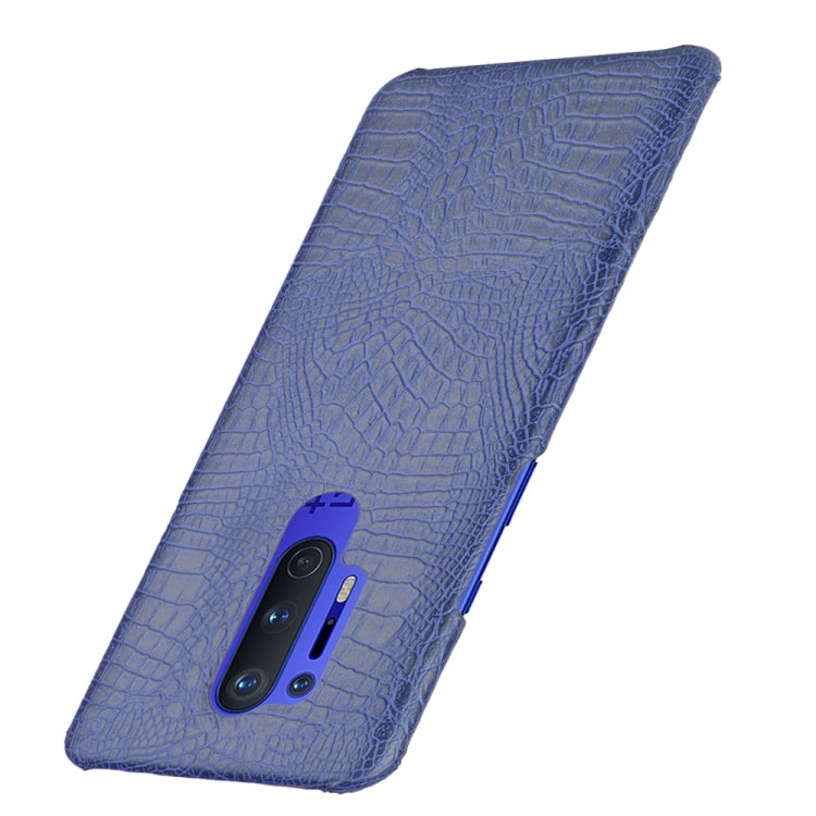 For OnePlus 8 Pro Shockproof Crocodile Texture PC + PU Case