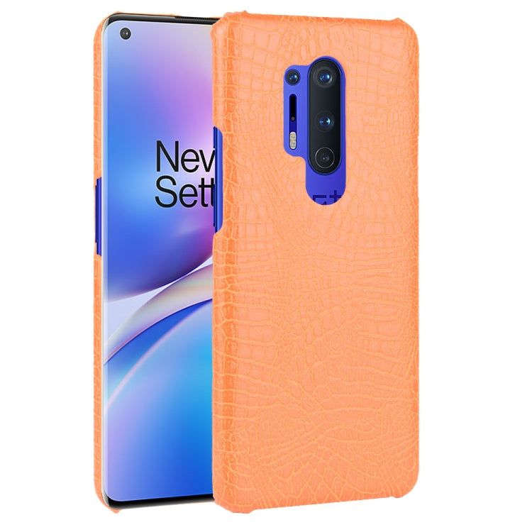 For OnePlus 8 Pro Shockproof Crocodile Texture PC + PU Case