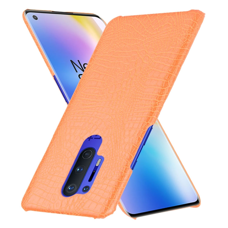 For OnePlus 8 Pro Shockproof Crocodile Texture PC + PU Case