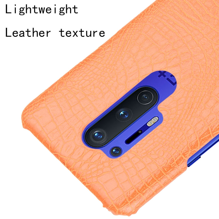 For OnePlus 8 Pro Shockproof Crocodile Texture PC + PU Case