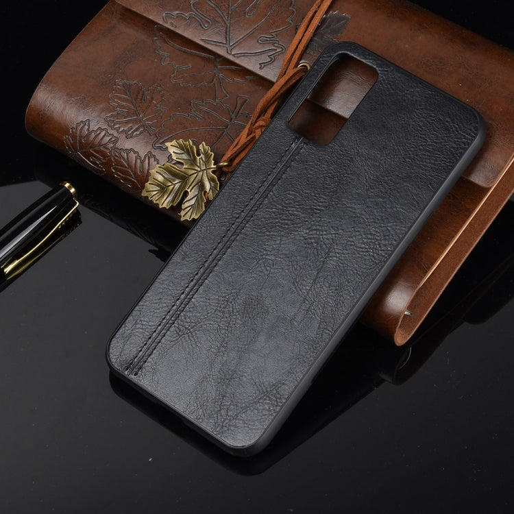 For Huawei Honor Play 4T Pro Shockproof Sewing Cow Pattern Skin PC + PU + TPU Case