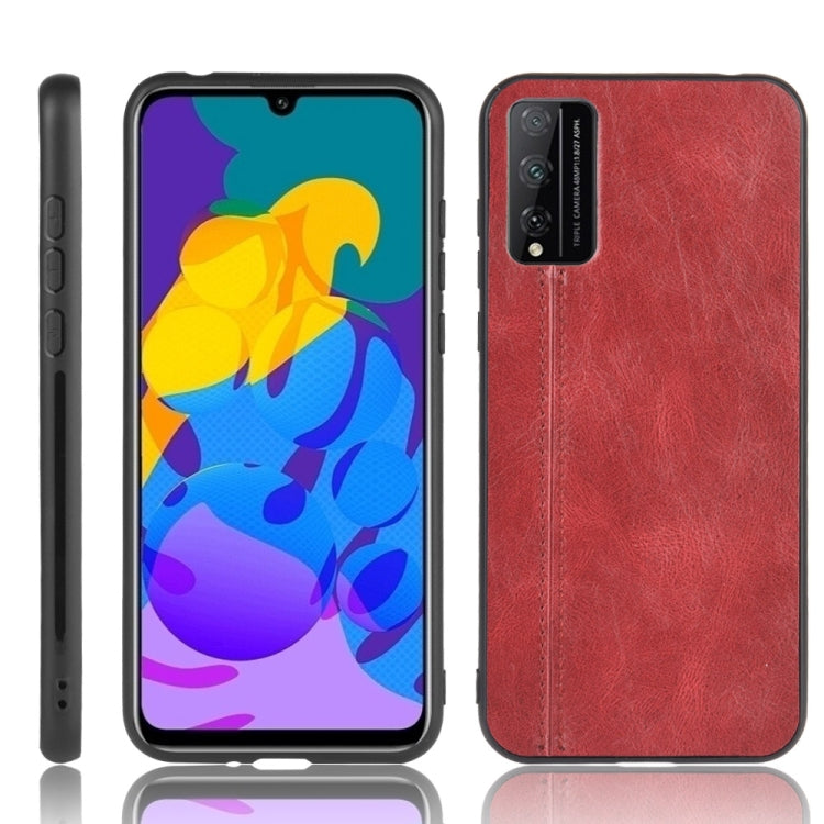 For Huawei Honor Play 4T Pro Shockproof Sewing Cow Pattern Skin PC + PU + TPU Case