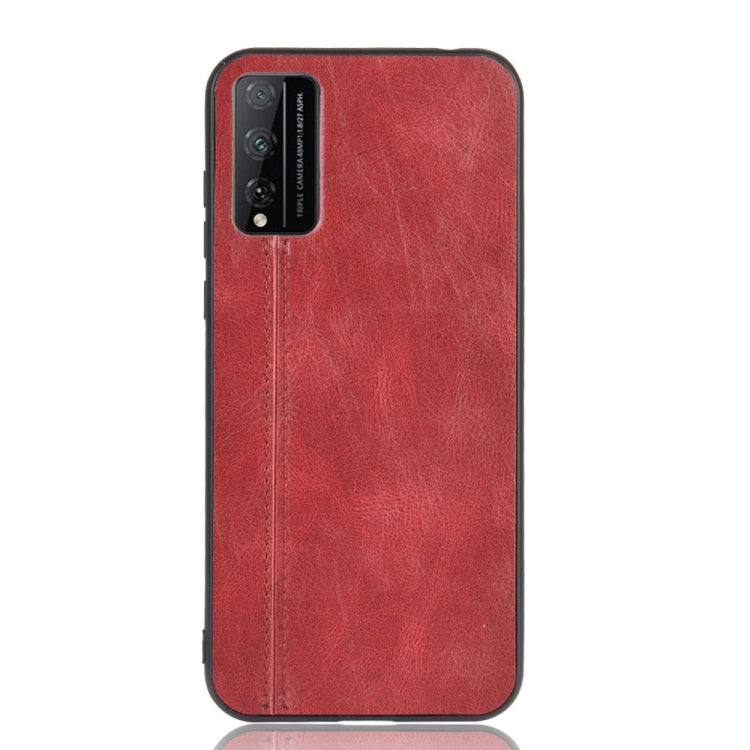 For Huawei Honor Play 4T Pro Shockproof Sewing Cow Pattern Skin PC + PU + TPU Case