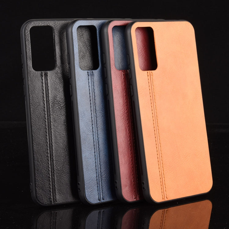 For Huawei Honor Play 4T Pro Shockproof Sewing Cow Pattern Skin PC + PU + TPU Case