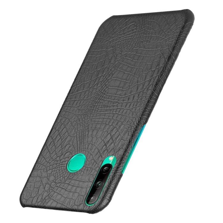 For Huawei P40 lite E/Y7p Shockproof Shockproof Crocodile Texture PC + PU Case