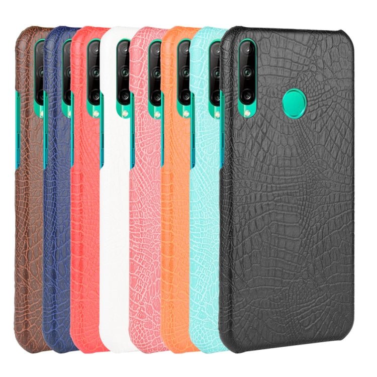 For Huawei P40 lite E/Y7p Shockproof Shockproof Crocodile Texture PC + PU Case