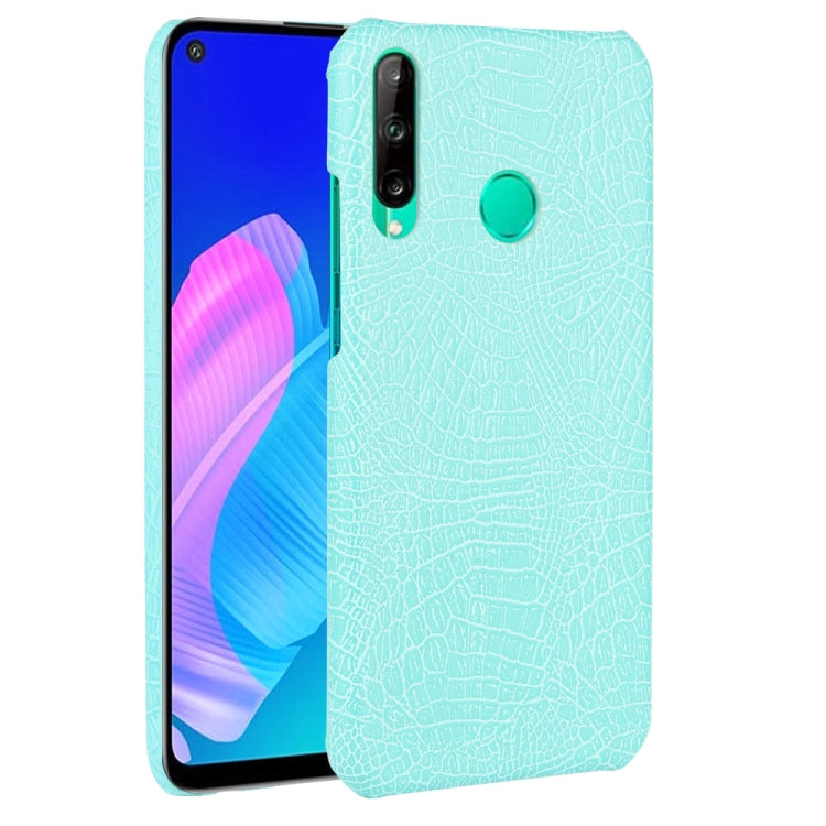 For Huawei P40 lite E/Y7p Shockproof Shockproof Crocodile Texture PC + PU Case