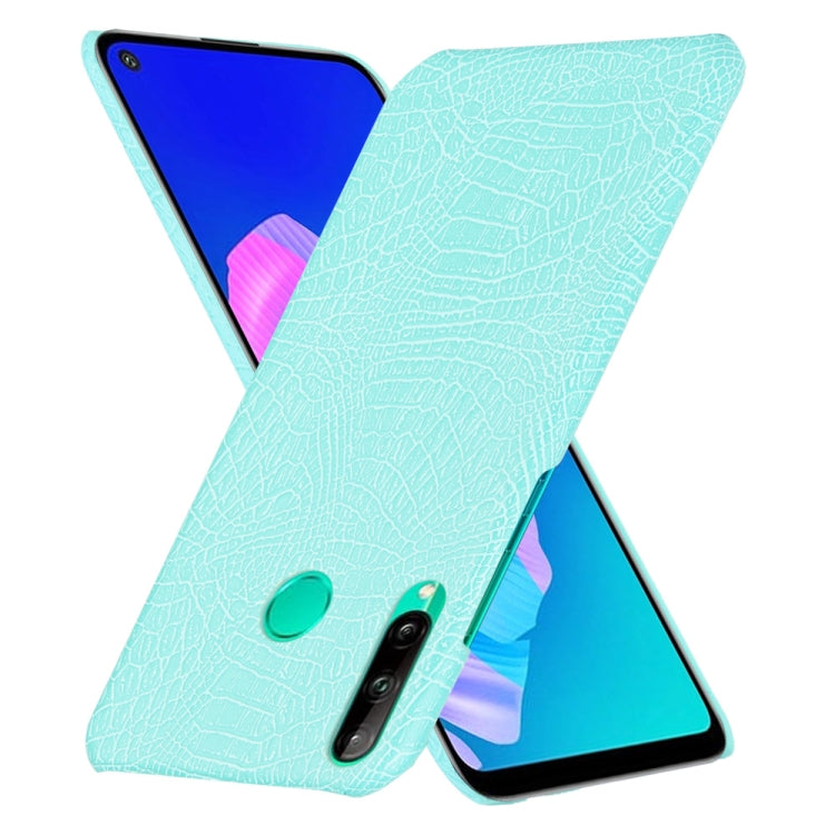 For Huawei P40 lite E/Y7p Shockproof Shockproof Crocodile Texture PC + PU Case