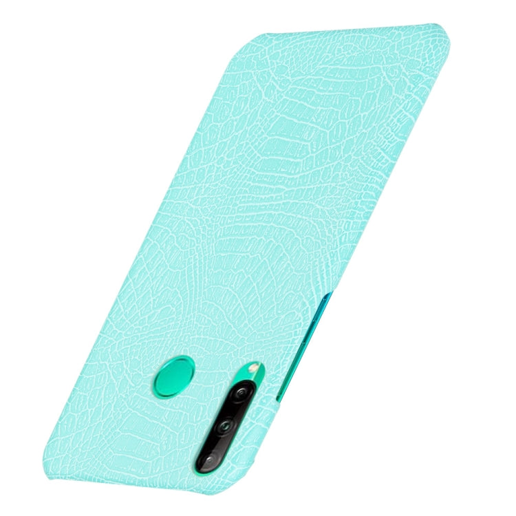 For Huawei P40 lite E/Y7p Shockproof Shockproof Crocodile Texture PC + PU Case